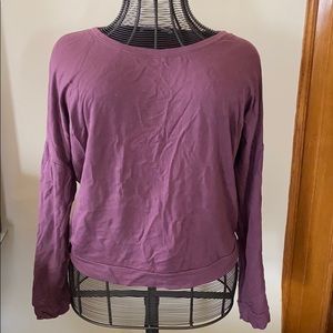 Purple pullover sweater